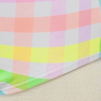 Nouveau maillot de bain une pièce pour filles arc-en-ciel rayé ourlet à volants bretelles réglables bas taille haute maillot de bain à séchage rapide