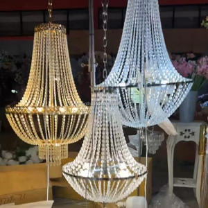 Lámpara de Araña de Cristal Dorada Estilo María <span class=keywords><strong>Teresa</strong></span> Europea para Bodas, Hotel, Sala de Estar, Lámpara Colgante de Lujo - Product Image 6