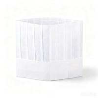 Casquette de cuisine jetable en papier de haute qualité, non tissée, pour chef