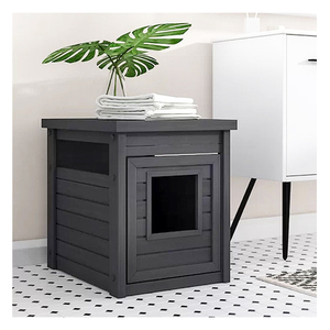 Vielseitige Großhandel Katzen Katzen toilette Gehäuse versteckte Katze Waschraum Holz Beistell tisch - Product Image 1