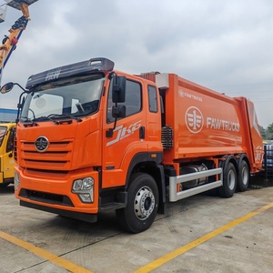 Camion à ordures compacté diesel neuf FAW fabriqué en Chine, 6x4, 20 tonnes, transmission manuelle - Product Image 1
