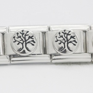 Charm Componibili in Acciaio Inossidabile 9mm, Maglie Classiche Albero della Vita, Bracciale Charm Italiano Compatibile con Zoppini - Product Image 3