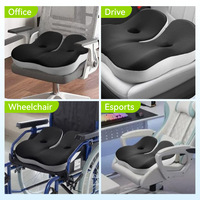 Siège ergonomique en mousse à mémoire de forme Coussin de siège de secours Siège confortable universel toutes saisons pour coussin de chaise