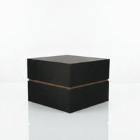 Boîte cadeau carrée rigide avec design gaufré, impression couleur personnalisée faite à la main, carton JP-632, MOQ 500 pièces, OEM/ODM