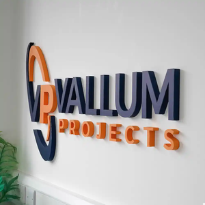 Tùy Chỉnh 3D Biểu Tượng Kim Loại Thư Đăng 3D Biển Chữ Acrylic PVC Kinh Doanh Tường Dấu Hiệu Logo Trong Văn Phòng - Product Image 5