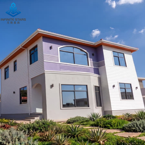 Villa Prefabbricata in Acciaio Leggero a 2 Piani, <span class=keywords><strong>Casa</strong></span> Residenziale Moderna, Colore Esterno Personalizzabile, Montaggio Rapido, Soluzione Chiavi in Mano - Product Image 1