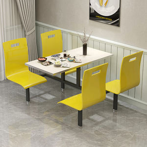 Set di Tavoli e Sedie in Metallo per Mensa Scolastica e Area Ristorazione con <span class=keywords><strong>Design</strong></span> <span class=keywords><strong>Moderno</strong></span> per Uso Commerciale - Product Image 1