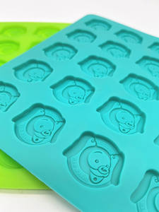 BHD-20 cavidades reutilizables en forma de cerdo 3D, sin BPA, moldes de silicona para Chocolate, caramelo, <span class=keywords><strong>Fondant</strong></span> - Product Image 6