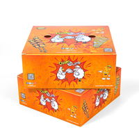 JAHOO PACK Personalización de fábrica Restaurante Embalaje Comida rápida Reciclable Embalaje de alimentos To Go Caja de pollo con asa