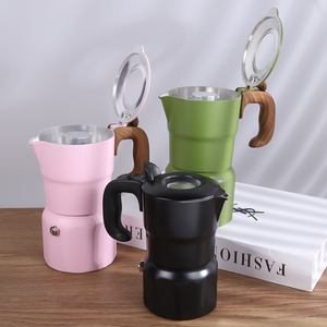 Cafetera <span class=keywords><strong>Moka</strong></span> de Inducción Tenrey, Ecológica, de Aleación de Aluminio, para Espresso, Cappuccino o Latte - Product Image 3