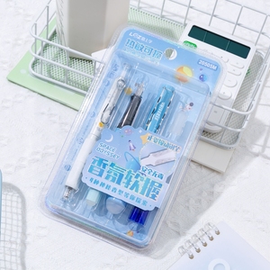 Nouvelle conception, lot de 2 stylos à encre effaçable, <span class=keywords><strong>stylo</strong></span> <span class=keywords><strong>plume</strong></span> 0,38 mm, ensemble de stylos avec gomme, écriture parfumée pour étudiants, boîte cadeau, pointe en métal, matériau plastique - Product Image 2