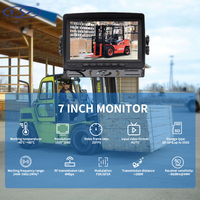 Kit de caméra de surveillance sans fil LSZ pour chariot élévateur, moniteur AHD, moniteur MDVR, caméra avant avec écran 7 pouces IP 67 étanche, caméra arrière de voiture