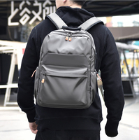 Grand sac à dos noir pour ordinateur portable, géométrique, avec fermeture éclair, imperméable, détails orange, port USB, pour voyage, école, homme, femme, décontracté, unisexe, étudiant