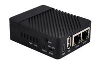 Produk asli asli Raspberry Pi CM4 Ethernet Dual Gigabit Mini Base Board PCIe PoE ++ mendukung komputasi Edge industri