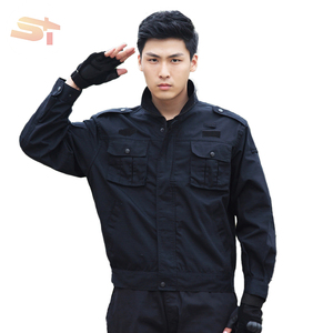 Ensemble uniforme d'entraînement SIKE Grid pour agents de <span class=keywords><strong>sécurité</strong></span> masculins, ensemble de vêtements de travail printemps-automne-hiver, uniforme de service style veste pour femmes - Product Image 3