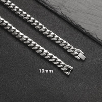 Joyería de acero inoxidable Simple clásico estilo Punky pulsera de cadena geométrica Hip Hop moda para hombres mujeres Idea de regalo de moda