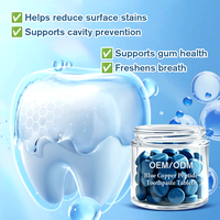 OEM ODM Comprimés de dentifrice au cuivre bleu GHK-Cu, reminéralisation NHA, réparation des gencives, sans fluor, 60 unités