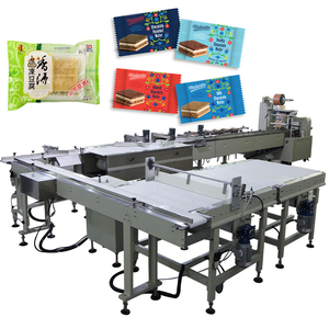 Ligne automatique de machine d'emballage de flux machine d'alimentation pour biscuits biscuits cupcake au chocolat - Product Image 1