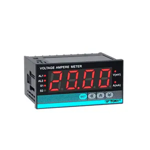 New Arrival kỹ thuật số vôn kế với RS485 thông tin liên lạc <span class=keywords><strong>LCD</strong></span> hiển thị đường sắt DIN Điện áp mét - Product Image 1