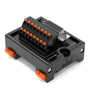 28-16AWG prise connecteur amplificateur plaque carte de dérivation 35mm DIN Rail vis bornier Interface relais Module