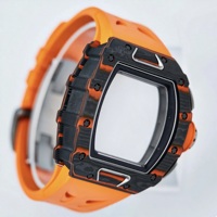 Montre chronographe automatique 1103, cadran squelette, boîtier en carbone forgé, aiguilles lumineuses, montre sport décontractée pour homme de haute qualité