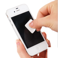 Autocollant en microfibre personnalisé chiffon de polissage d'écran pour montre Apple IPhone IPad autocollant de nettoyage d'écran en microfibre uni