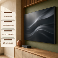 Mur vidéo LCD 46 pouces avec cadre de 0,88 mm, écran matriciel UHD HD à raccordement sans soudure pour salle d'exposition