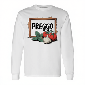 T-shirt à manches longues Preggo Sauce, chemise mignonne pour l'annonce de grossesse - Product Image 2