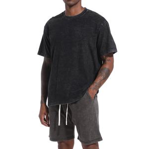 Camiseta Vintage Transpirable de Corte Holgado con Hombros Caídos y Cuello Redondo, 100% Algodón, 230GSM, Lavada, Paquete de 5 Unidades, Personalizada y de Talla Grande - Product Image 4