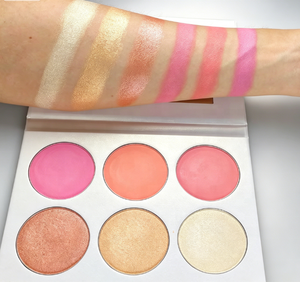 Private Label <strong>Matte</strong> <strong>Blush</strong> Palette Vegan and Waterproof Custom Logo 6 Colors for Light Skin Tone Long Lasting on Face - Product Image 1
