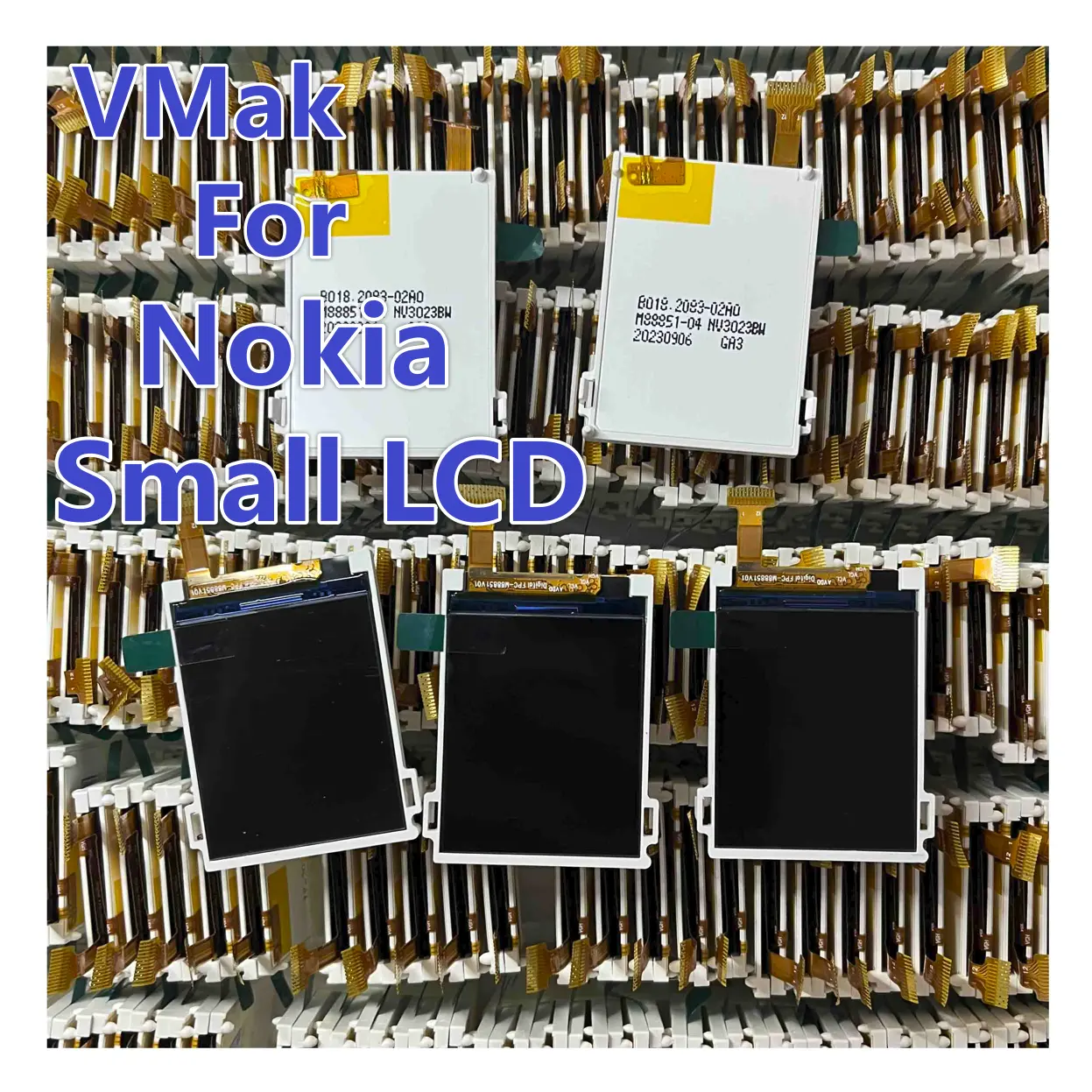 Nokia N1202 için cep telefonu parçası Pantalla 1208 C1-01 N210 N216 N220 N225 N105 2017 2023 AT-1010 AT-1130 ekran LCD ekran
