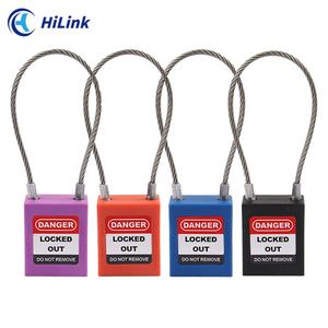 HiLink Universal Flexible Multicolor 3,2mm recubierto de alambre de acero inoxidable grillete de Cable bucle de seguridad certificado CE candado de China - Product Image 5