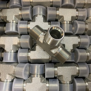 Sanheng Áp Suất Cao BSP Côn Nam Chủ Đề Tee Kết Nối 3 Cách Thủy Lực Lắp Đặt Đường Ống Phụ Kiện Ống - Product Image 3