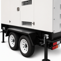 Générateur diesel JSST, alternateur sans balais à fil de cuivre 100 %, 20 kVA, 50 Hz, groupe électrogène diesel sur remorque pour chantier de construction