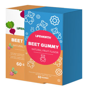 Bonbons de racine de betterave OEM prétravaillés Lifeworth avec bonbons oursons gommeux magnésium et vitamine C - Product Image 2