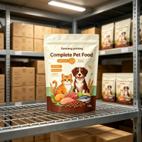 Sachet Doypack personnalisé en nylon imprimé numériquement avec feuille d'aluminium, refermable à fermeture éclair, pour emballage d'aliments pour animaux de compagnie, haute qualité pour Mylar