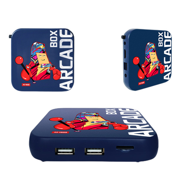 Game Emulator Console with Four Controllers Arcade Box Plug and Play Install 4K HD Retro Video Games