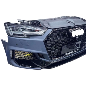 Kit de carrosserie en plastique ABS de haute qualité pour <span class=keywords><strong>Audi</strong></span> <span class=keywords><strong>RS4</strong></span> Easy Install RS Style Chrome Pare-chocs avant Sécurité arrière Barhead Light Upgrade - Product Image 4