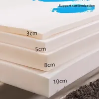 Matelas en mousse haute densité épaissi 10 cm d'épaisseur, fermeté moyenne, pliable, design moderne, idéal pour dortoir scolaire et location, coussin de classe