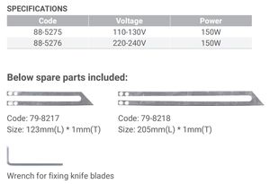 Zhongdi faca elétrica de mão de fábrica, ZD-507E, corda de seladora e selador de calor, faca de corte quente de tecido, cortador de pano - Product Image 3