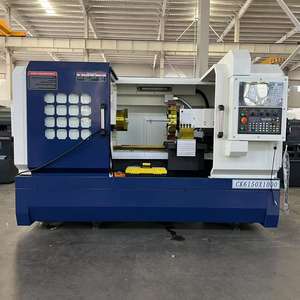 Le fabricant propose des tours CNC horizontaux automatiques à bas prix, des stabilisateurs de tours de bureau couramment utilisés, des tours à métaux CK6150. - Product Image 3