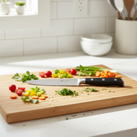 Couteau de cuisine à trois rivets en acier, très populaire, fabriqué en acier inoxydable 3Cr14 et 430, beau, durable et pratique