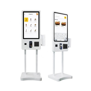 Machine de paiement automatique de 32 pouces Écran tactile interactif Kiosque de commande automatique pour KFC <span class=keywords><strong>McDonald</strong></span>'s Restaurant - Product Image 1
