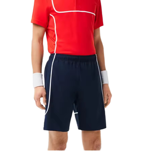 Shorts de tennis formels pour hommes, personnalisés, unis, teints, mi-élastiques, respirants, à séchage rapide, imperméables, en polyester/coton - Product Image 3