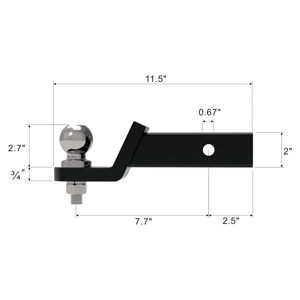 Accesorios todoterreno TELLIKA, <span class=keywords><strong>enganche</strong></span> de <span class=keywords><strong>remolque</strong></span> trasero de 2 pulgadas con brazo de <span class=keywords><strong>remolque</strong></span> de bloqueo para <span class=keywords><strong>Suzuki</strong></span> <span class=keywords><strong>Jimny</strong></span> JB64 JB74 2018 2020 2019 - Product Image 3