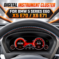 Panel Instrumen LCD 12,3 Inci BMW X5 E70 2006-2013 dengan Speedometer Dashboard Berfitur Suara untuk Penggantian/Perbaikan