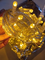 Guirlandes lumineuses LED personnalisables, étanches, pour décoration extérieure de fêtes, Noël, mariage, toile de fond