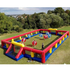 Açık şişme kayma <span class=keywords><strong>N</strong></span> slayt futbol sahası yüksek oyun şişme sabun futbol sahası satılık özel şişme futbol Arena - Product Image 1