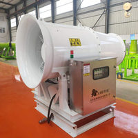 Canon à brouillard de protection environnementale 100M, vente en gros directe usine pour l'élimination de la poussière dans les mines, ports et usines, et le refroidissement paysager