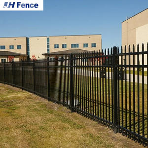 Paneles de Cercas Metálicas Blancas Sostenibles de Acero Galvanizado con Punta de Lanza Prensada <span class=keywords><strong>Hercules</strong></span>, Cercas de Seguridad de Hierro para Piscina, Jardín y Patio - Product Image 4